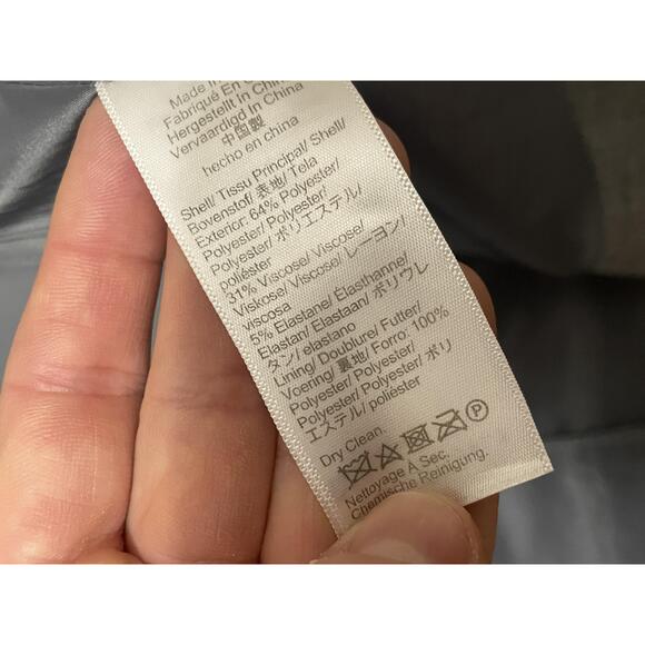 J.Crew Blazer Women's 14 Gray Regent One‎ Button Modern Tailored Workwear Career - Picture 3 of 4